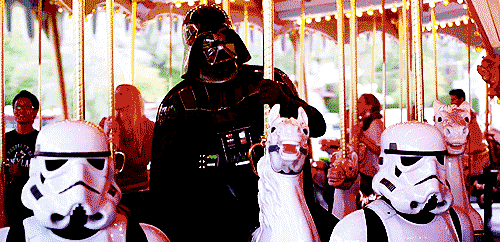 After careful consideration, George Lucas decided to cut Darth Vader's trip to the carnival from the movie. 